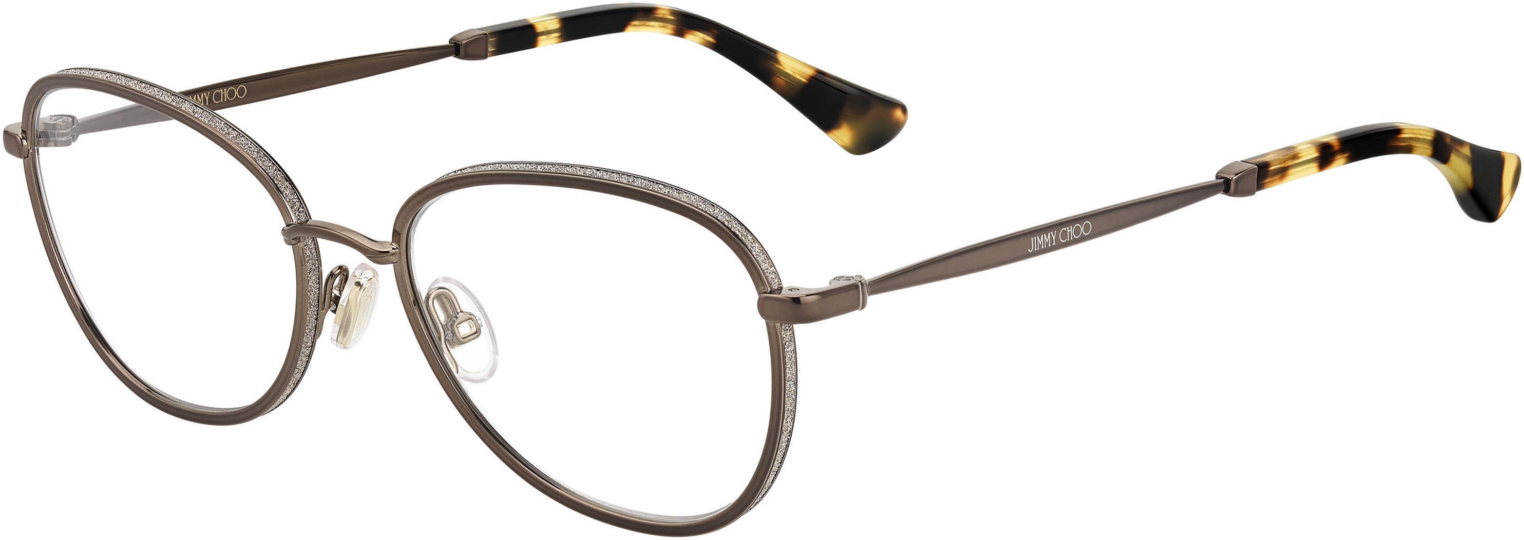  Jimmy Choo 229 Oval Modified Eyeglasses 0J7D-0J7D  Semi Matte Bronze (00 Demo Lens)