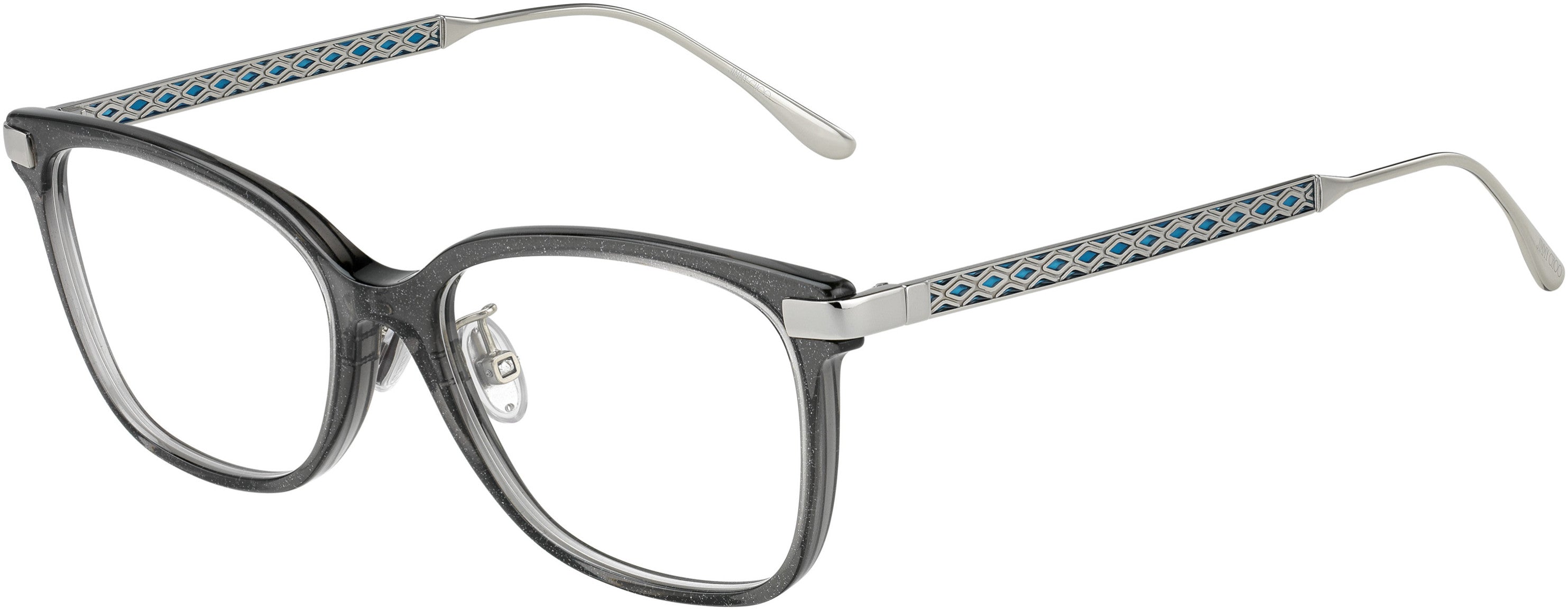  Jimmy Choo 236/F Rectangular Eyeglasses 0Y6U-0Y6U  Gray Glitter (00 Demo Lens)