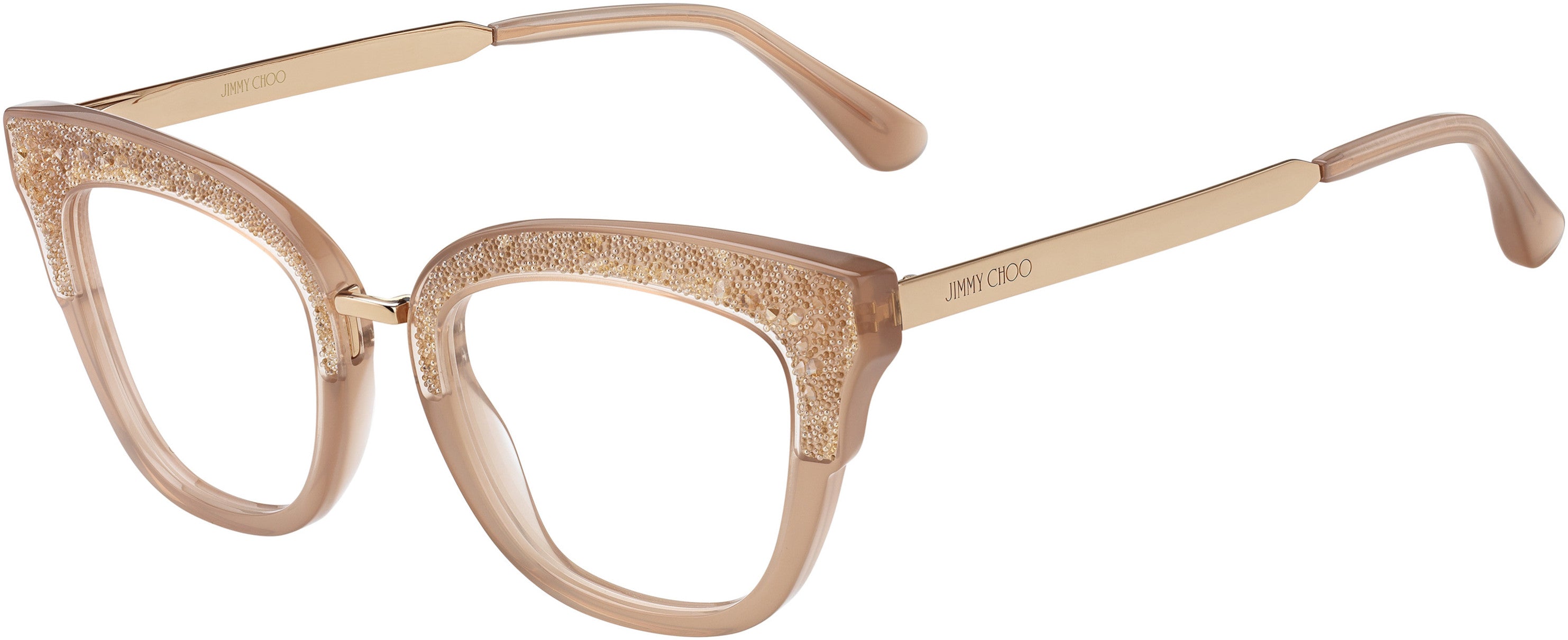  Jimmy Choo 237 Cat Eye/butterfly Eyeglasses 0FWM-0FWM  Nude (00 Demo Lens)