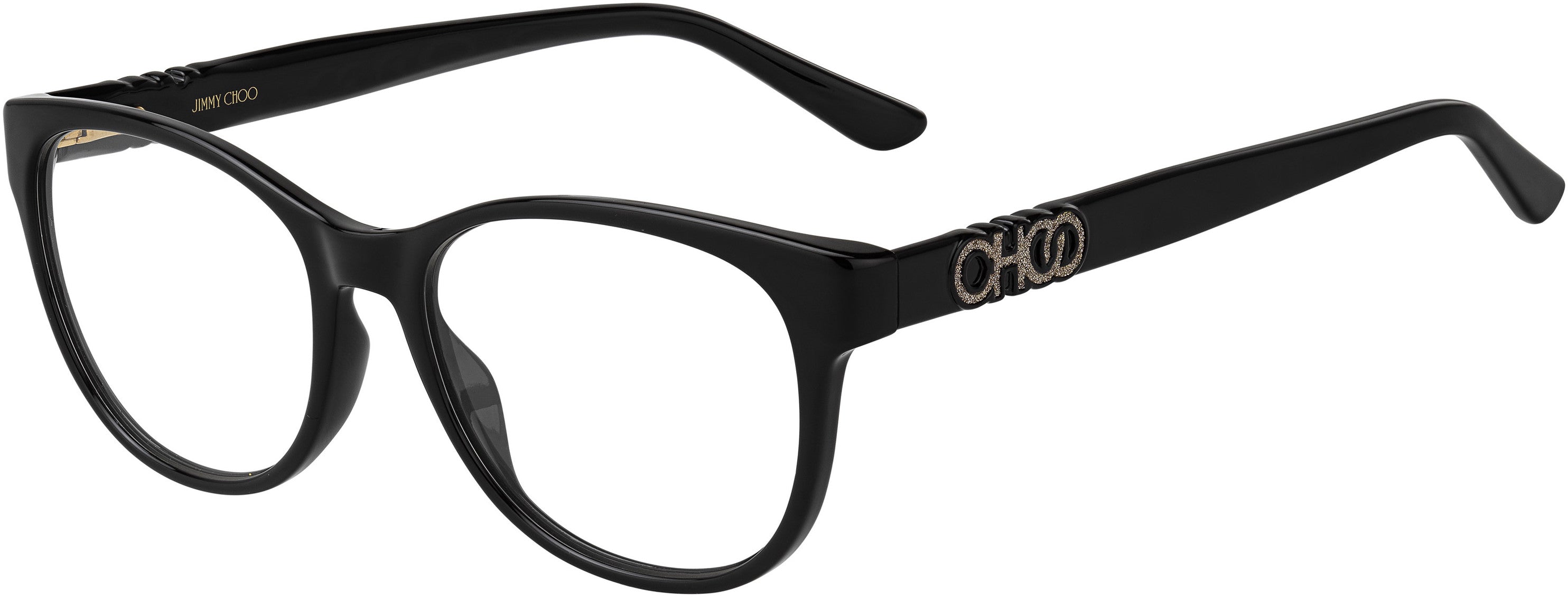  Jimmy Choo 241 Rectangular Eyeglasses 0807-0807  Black (00 Demo Lens)