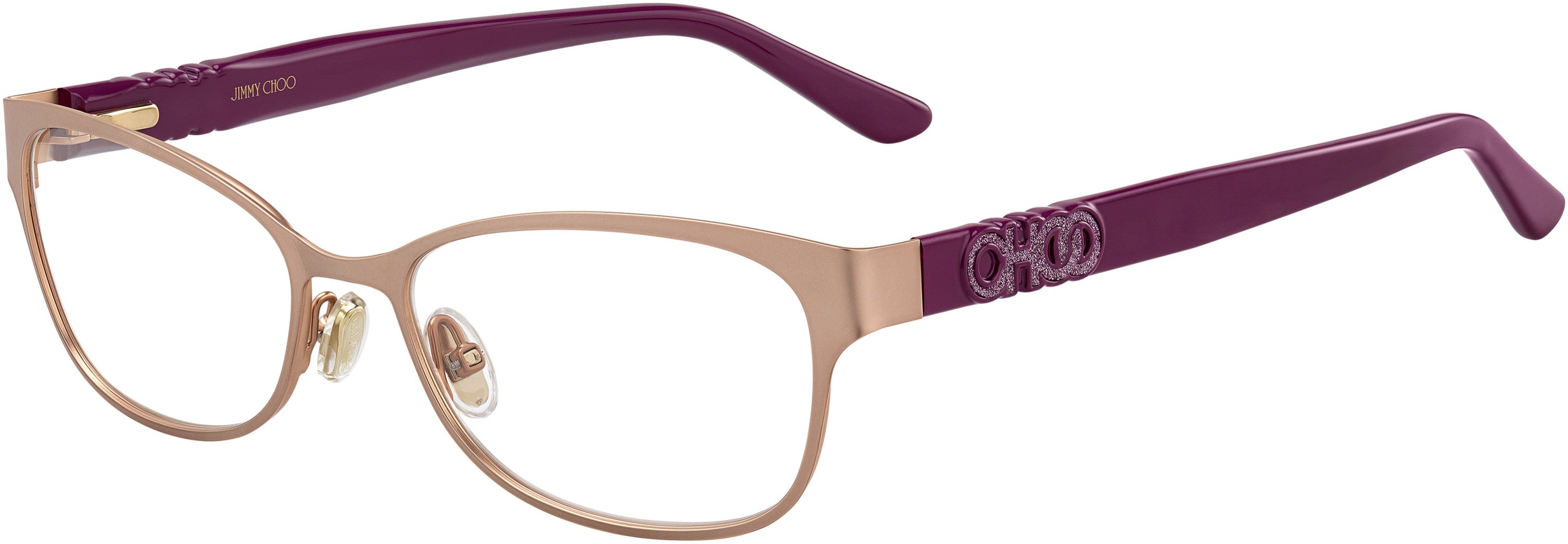  Jimmy Choo 243 Cat Eye/butterfly Eyeglasses 0DDB-0DDB  Gold Copper (00 Demo Lens)