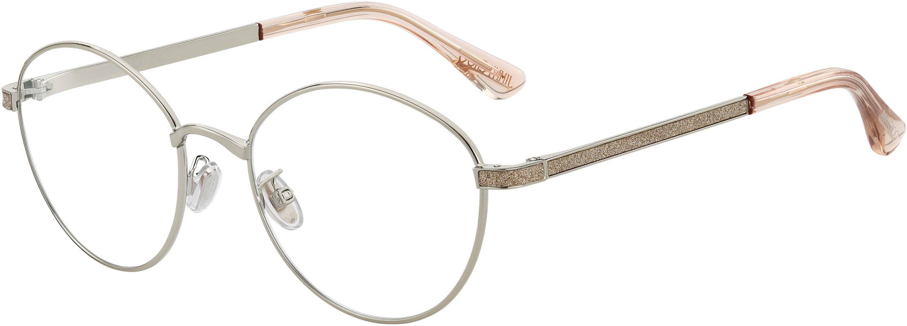  Jimmy Choo 246/G Oval Modified Eyeglasses 0K67-0K67  Light Gold Peach (00 Demo Lens)