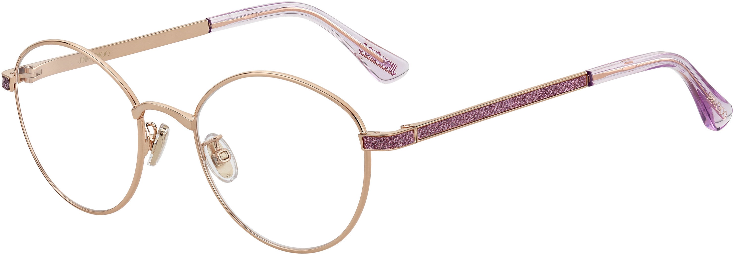  Jimmy Choo 246/G Oval Modified Eyeglasses 0S9E-0S9E  Gold Violet (00 Demo Lens)