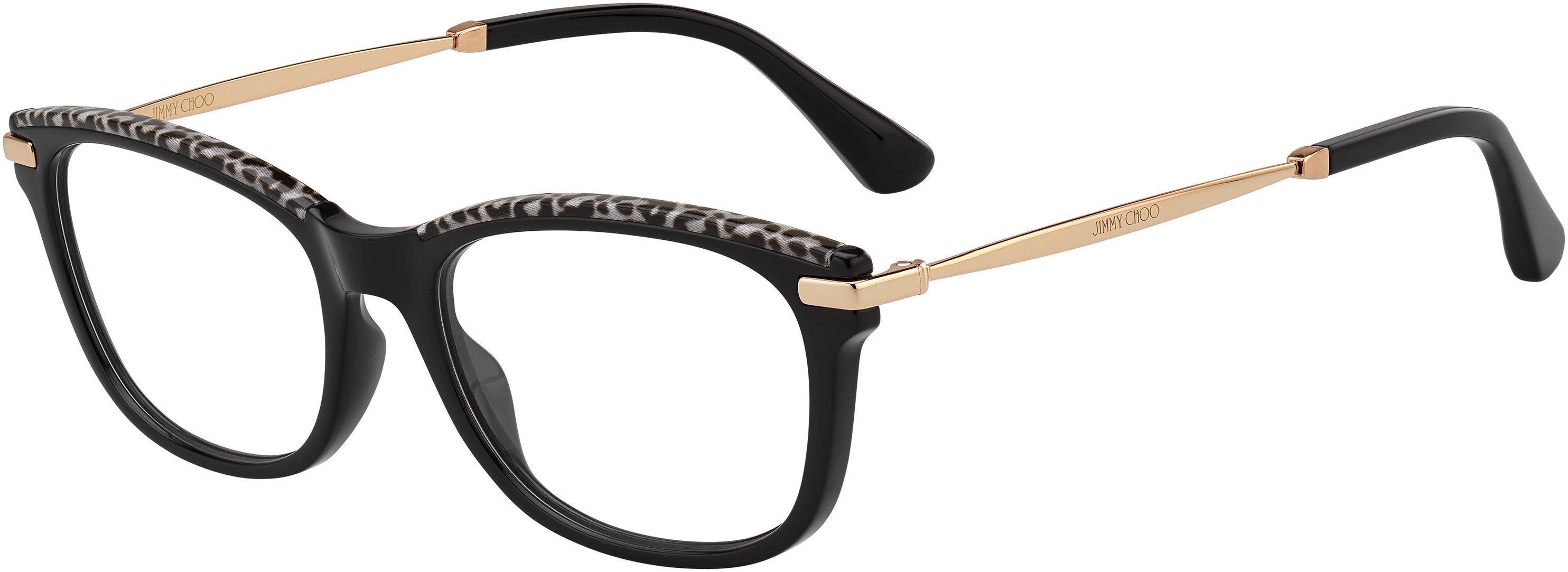  Jimmy Choo 248 Cat Eye/butterfly Eyeglasses 0FP3-0FP3  Bkgd Leop (00 Demo Lens)