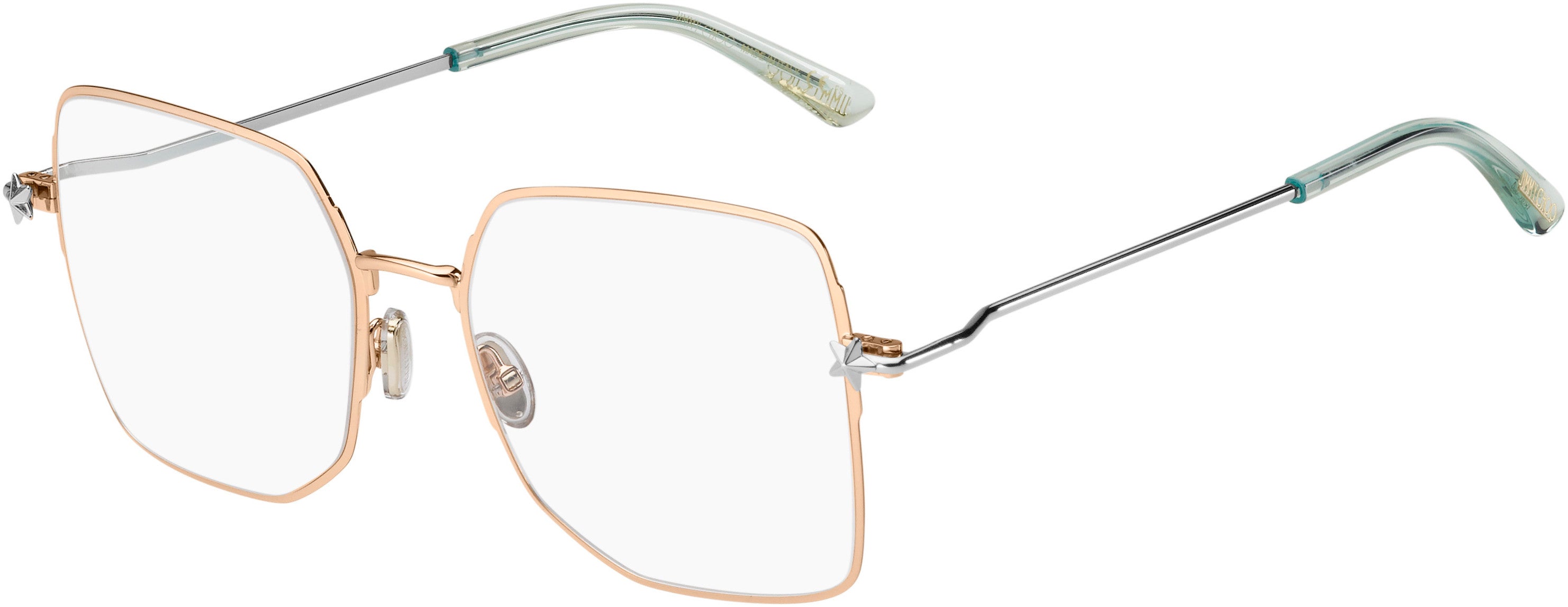  Jimmy Choo 262 Rectangular Eyeglasses 0DDB-0DDB  Gold Copper (00 Demo Lens)