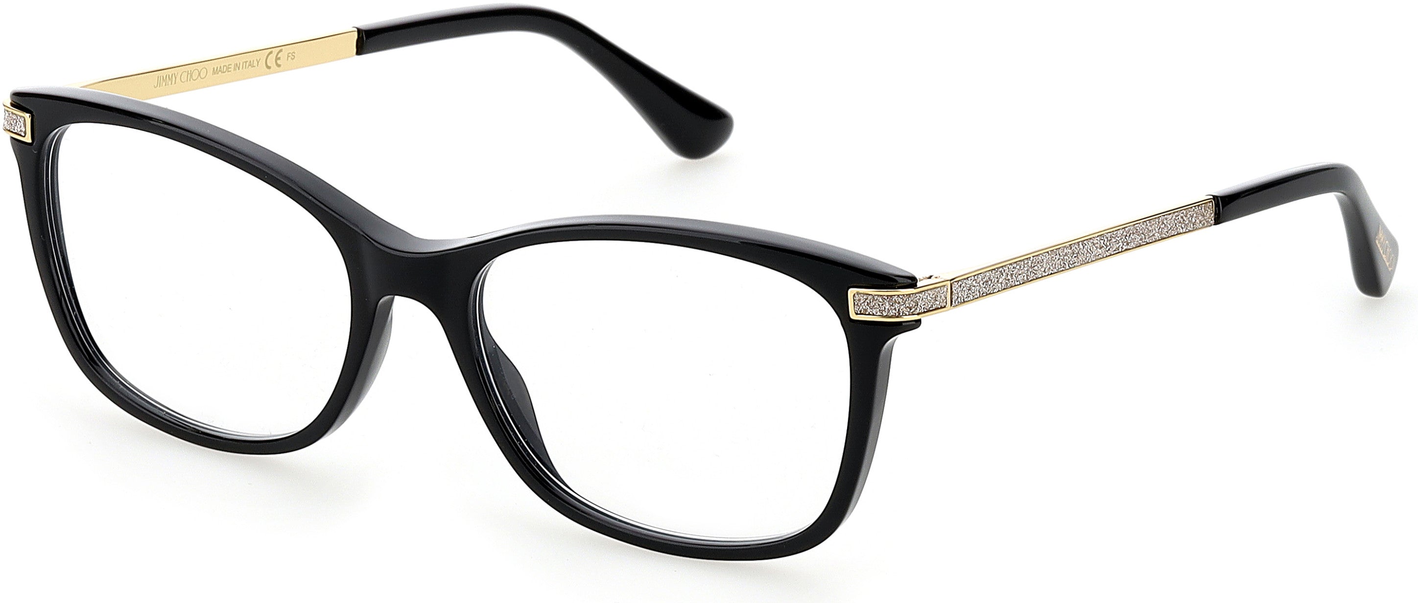  Jimmy Choo 269 Rectangular Eyeglasses 0807-0807  Black (00 Demo Lens)