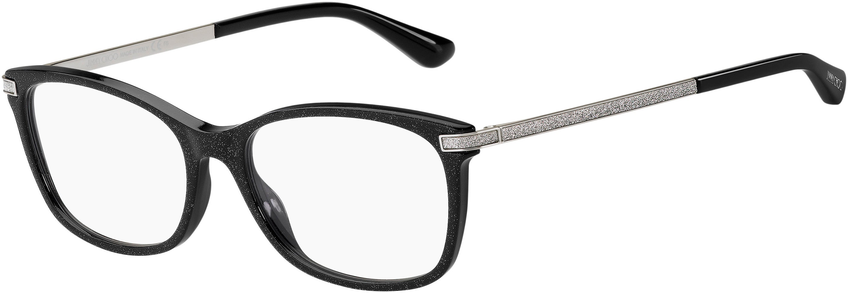  Jimmy Choo 269 Rectangular Eyeglasses 0DXF-0DXF  Glitter Black (00 Demo Lens)