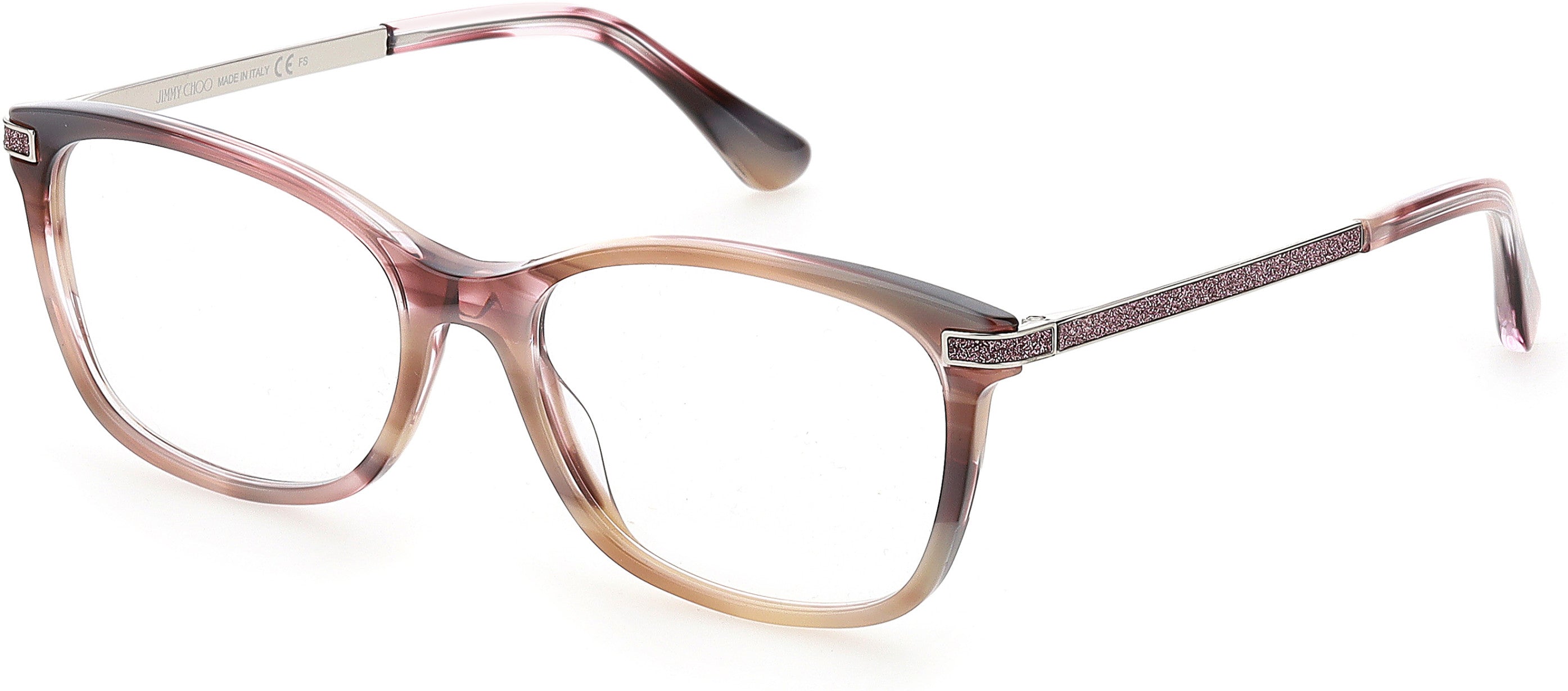  Jimmy Choo 269 Rectangular Eyeglasses 0HR5-0HR5  Light Pink Pearl (00 Demo Lens)