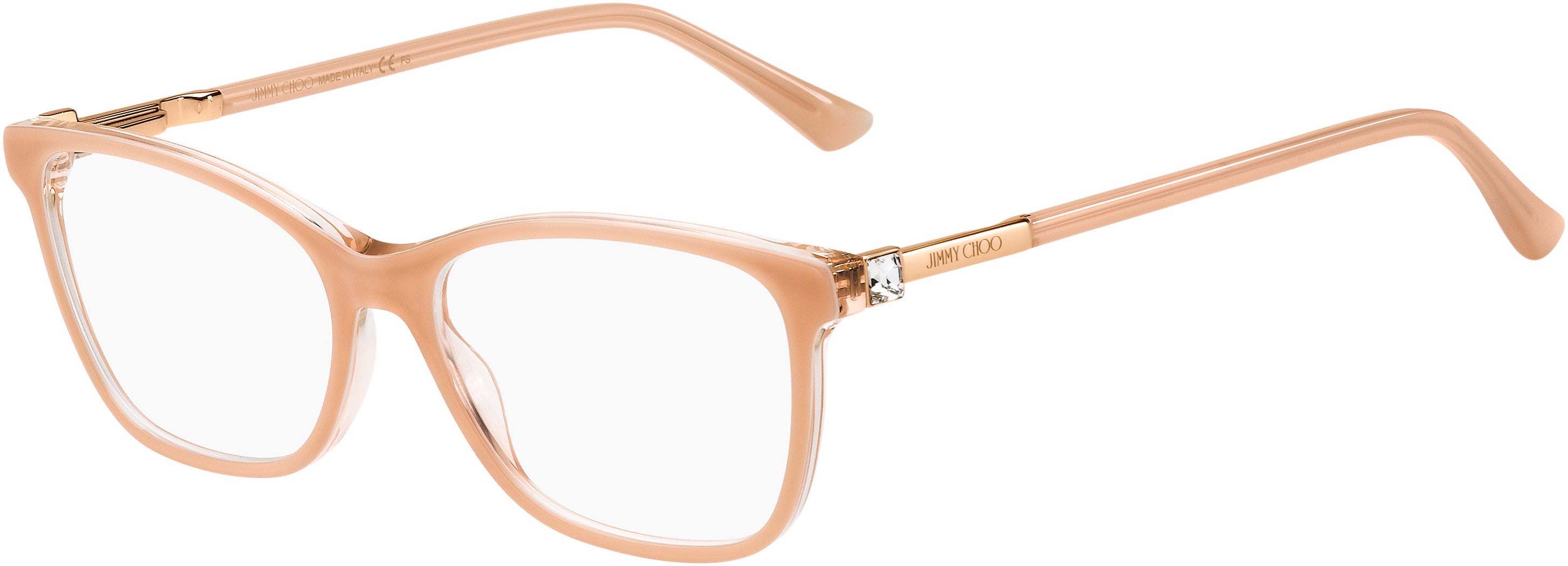  Jimmy Choo 274 Cat Eye/butterfly Eyeglasses 08XO-08XO  Pink Crystal (00 Demo Lens)