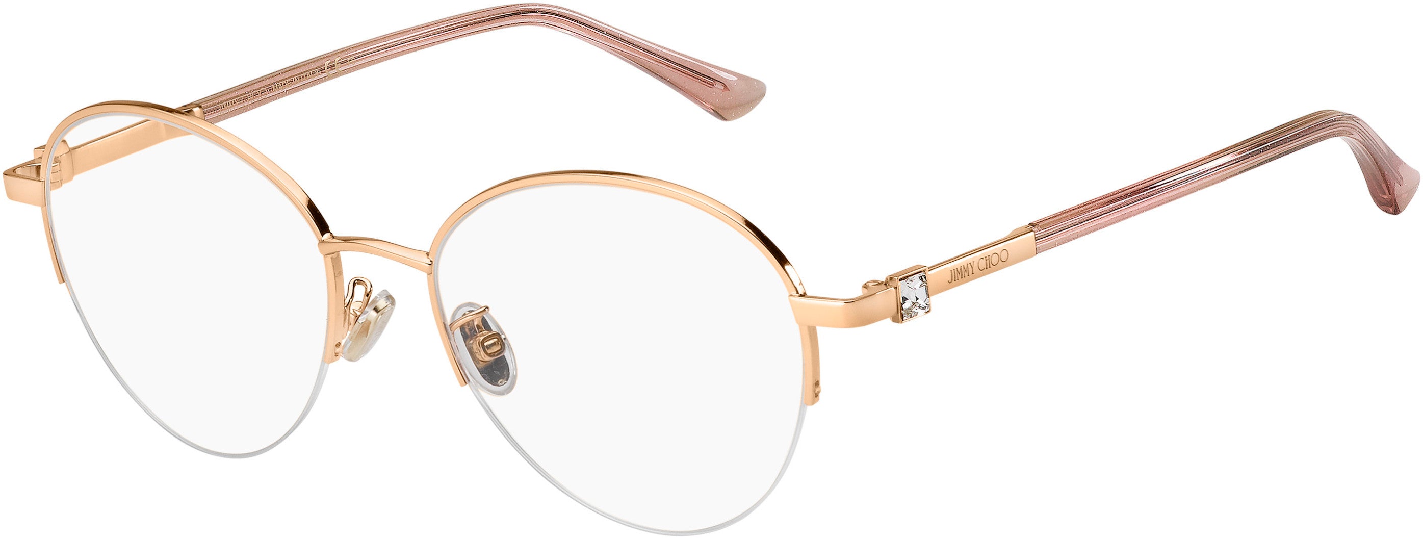  Jimmy Choo 290/F Tea Cup Eyeglasses 0BKU-0BKU  Gold Nude (00 Demo Lens)