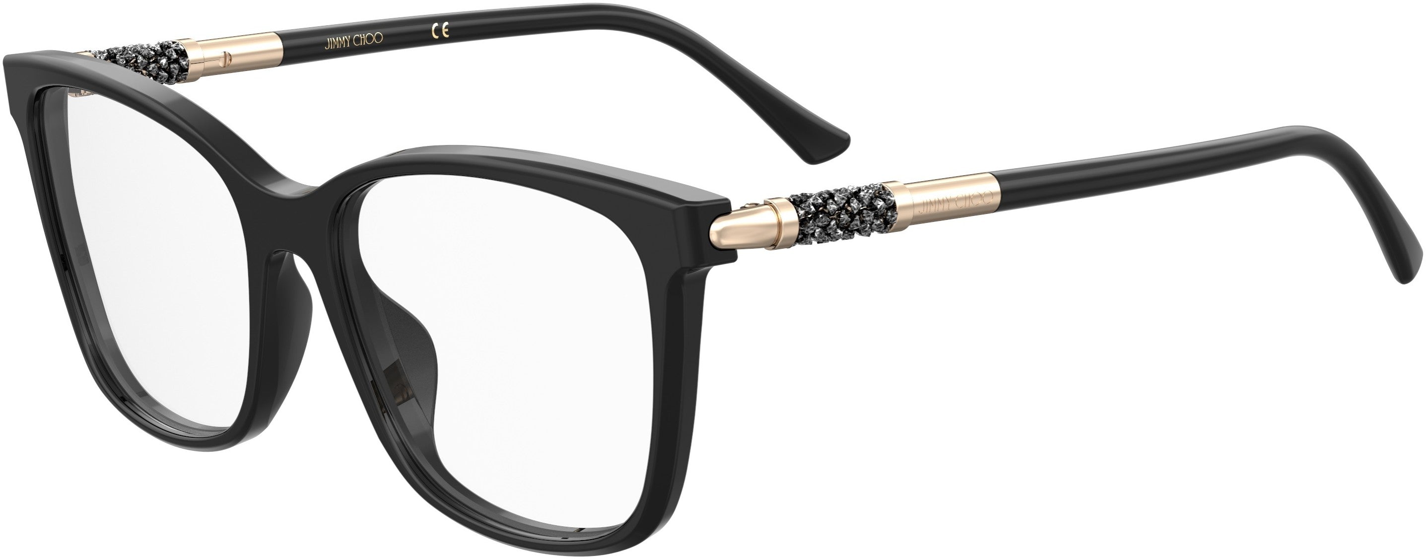  Jimmy Choo 294/G Square Eyeglasses 0807-0807  Black (00 Demo Lens)