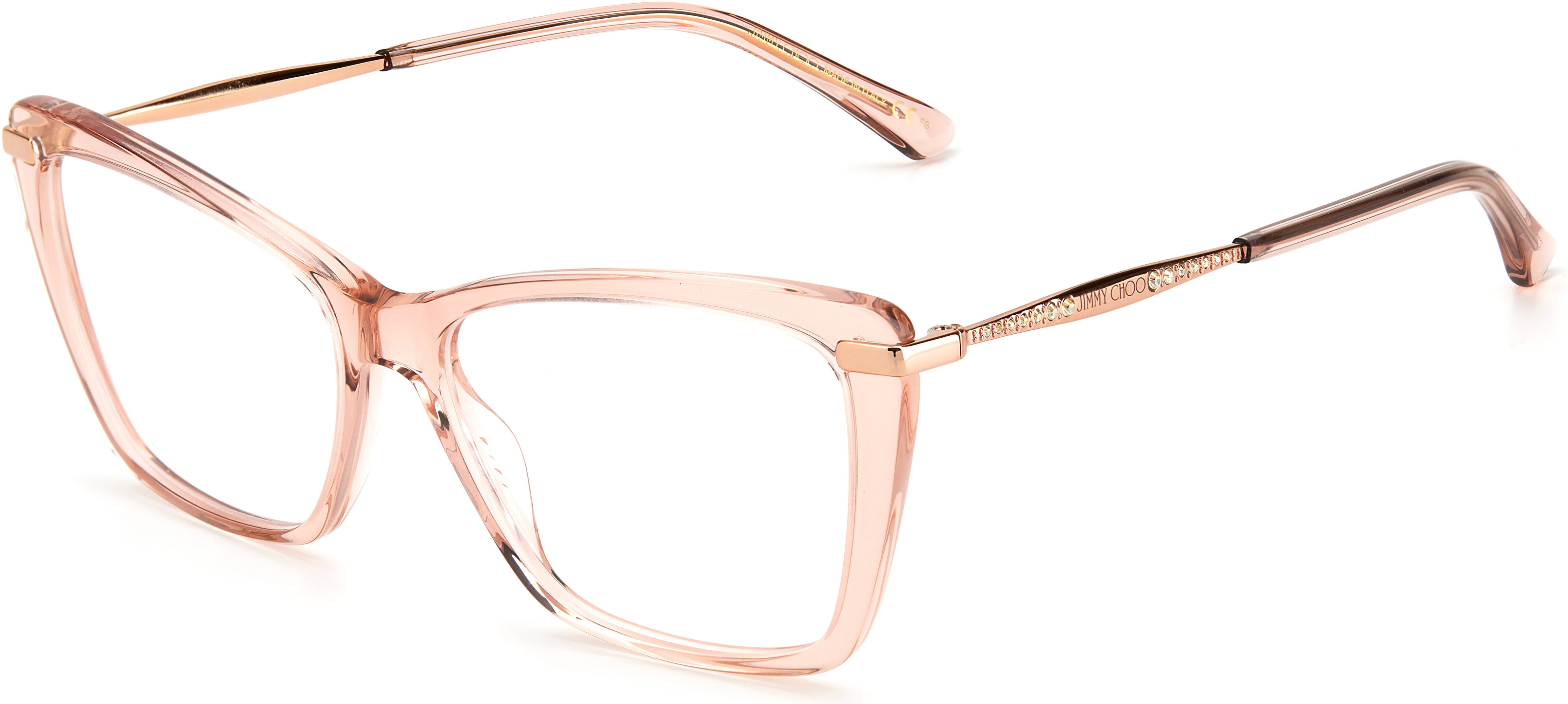  Jimmy Choo 297 Rectangular Eyeglasses 0FWM-0FWM  Nude (00 Demo Lens)