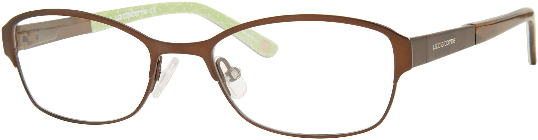  Liz Claiborne 455 Cat Eye/butterfly Eyeglasses 009Q-009Q  Brown (00 Demo Lens)