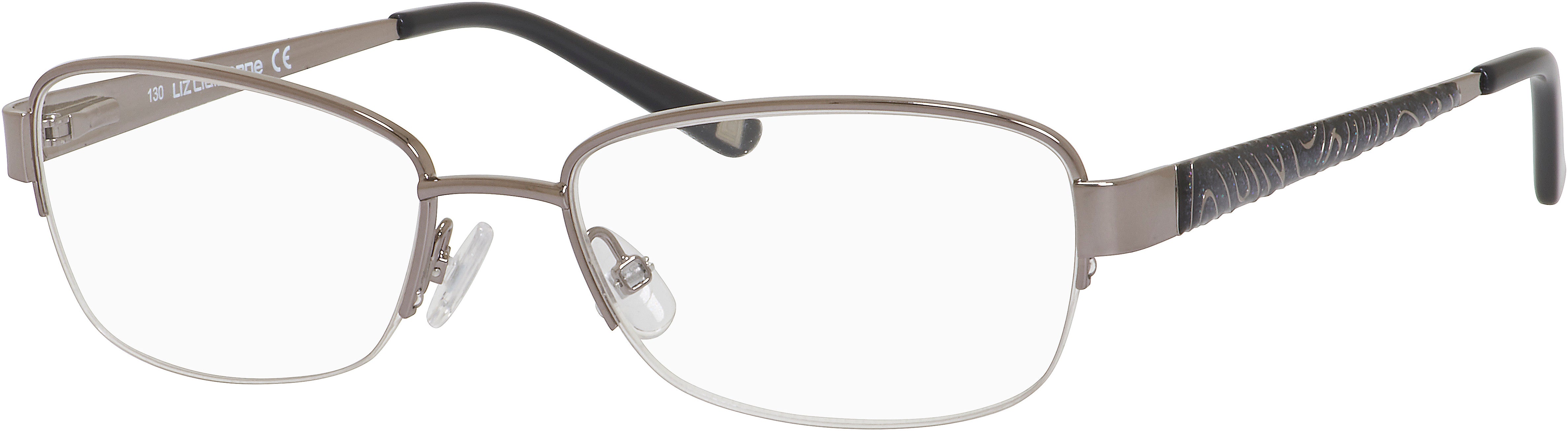  Liz Claiborne 611 Tea Cup Eyeglasses 01C5-01C5  Ruthenium (00 Demo Lens)