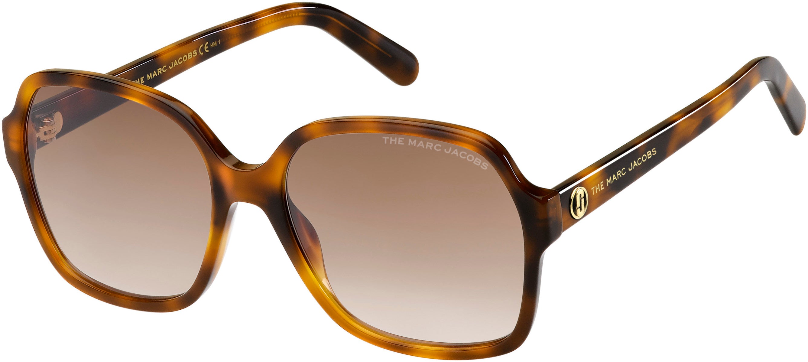 Marc Jacobs Marc 526/S Square Sunglasses 0086-0086  Dark Havana (HA Brown Gradient)