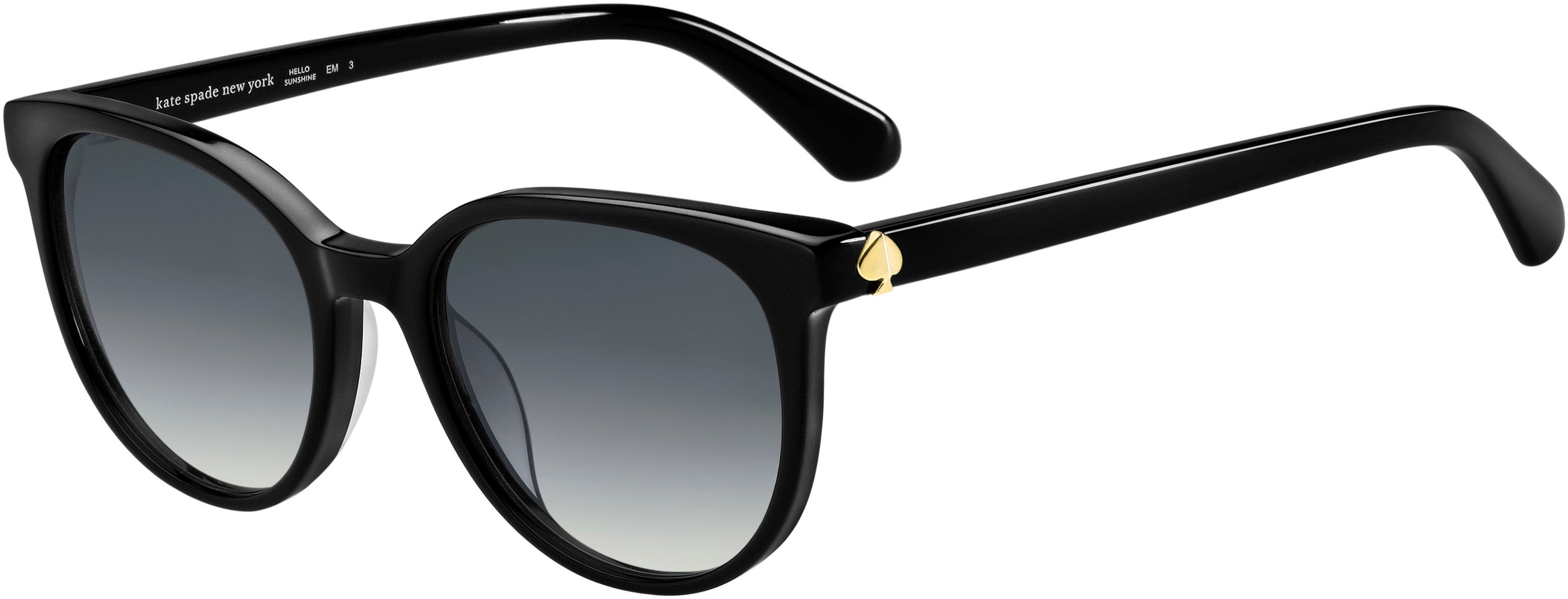 Kate spade black on sale and white sunglasses