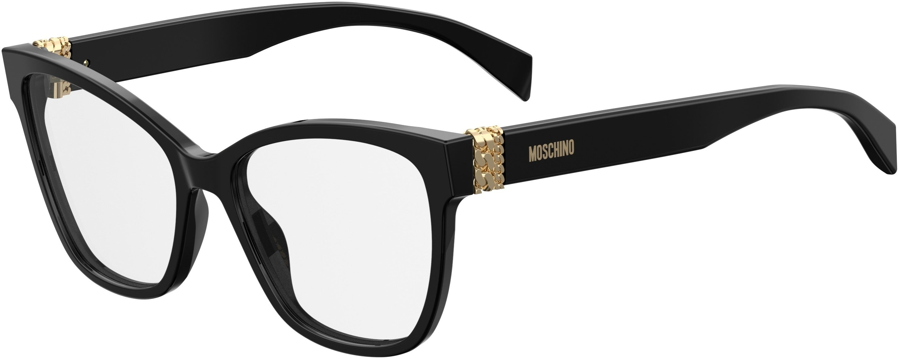  Moschino 510 Cat Eye/butterfly Eyeglasses 0807-0807  Black (00 Demo Lens)