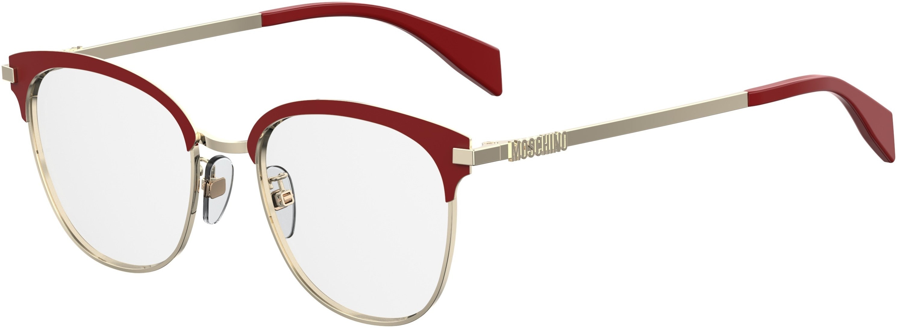  Moschino 523/F Square Eyeglasses 0C9A-0C9A  Red (00 Demo Lens)