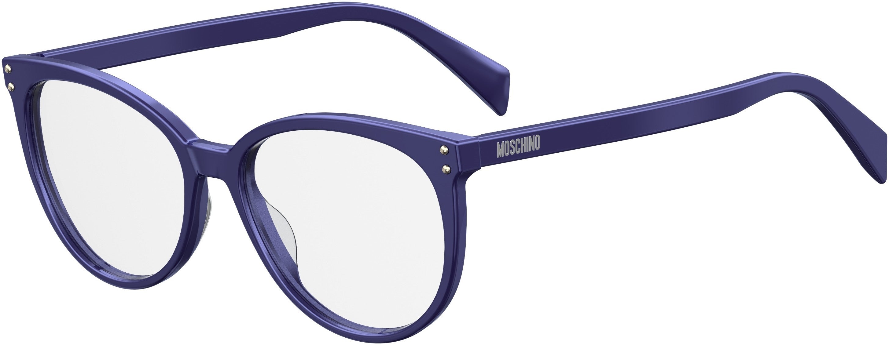  Moschino 535 Oval Modified Eyeglasses 0PJP-0PJP  Blue (00 Demo Lens)