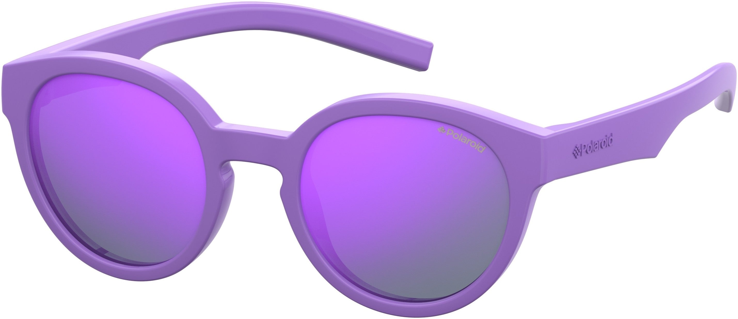 Polaroid Kids Polaroid 8019/S/sm Oval Modified Sunglasses 0B3V-0B3V  Violet (MF Violet Ml Pz)