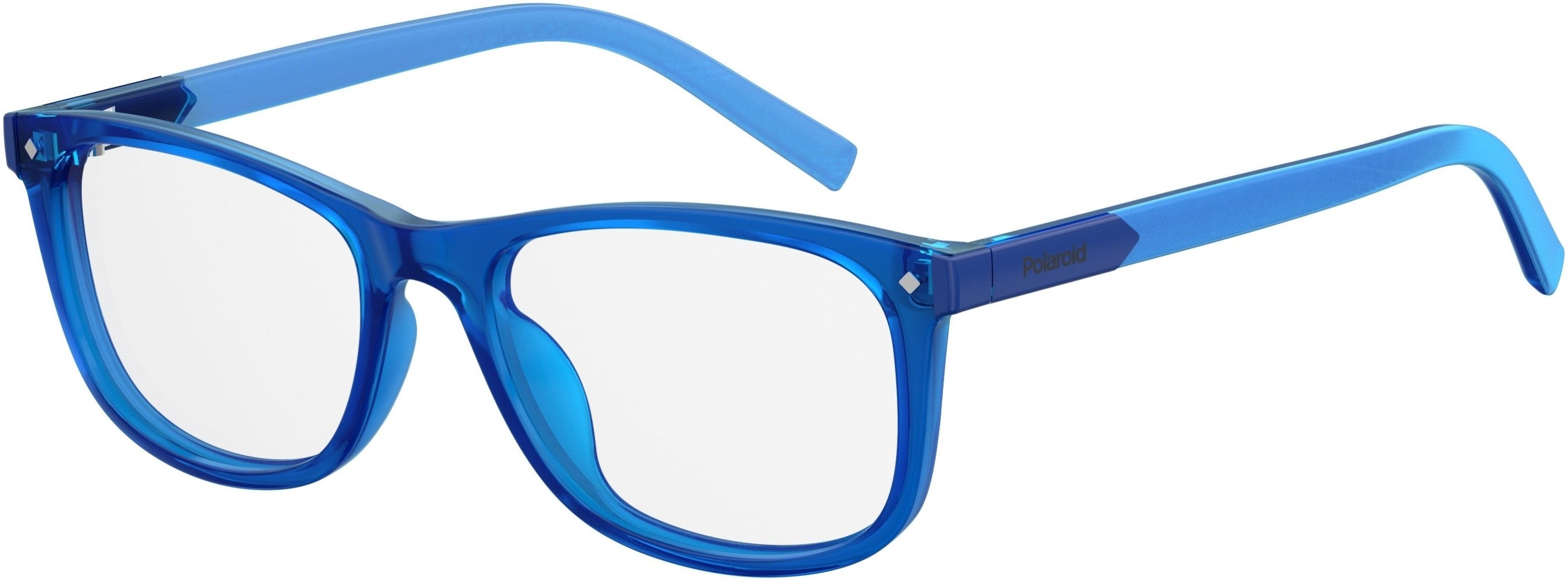 Polaroid Kids Polaroid D 811 Rectangular Eyeglasses 0PJP-0PJP  Blue (00 Demo Lens)