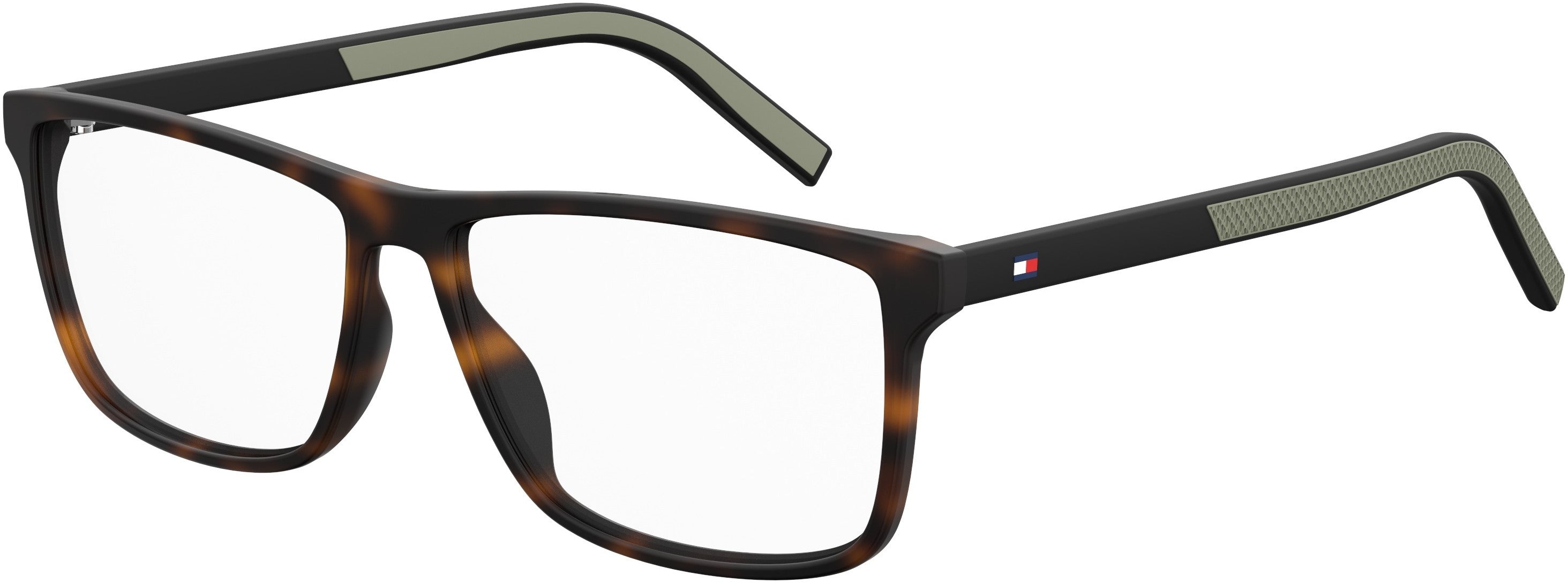 Tommy Hilfiger T. Hilfiger 1696 Rectangular Eyeglasses 0N9P-0N9P  Matte Havana (00 Demo Lens)