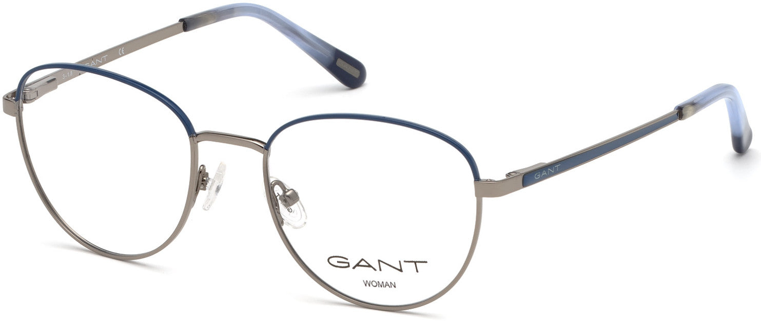 Gant GA4088 Round Eyeglasses 090-090 - Shiny Blue