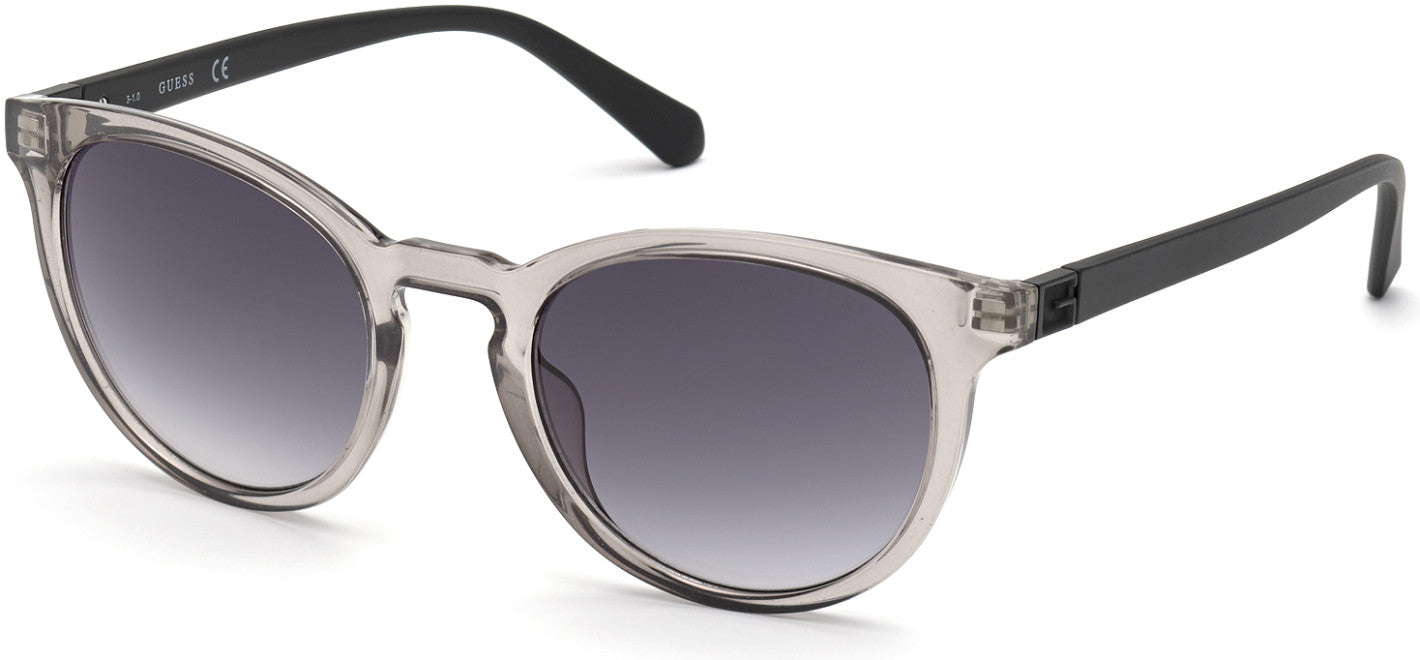 Guess GU00005 Round Sunglasses 20B-20B - Grey / Gradient Smoke