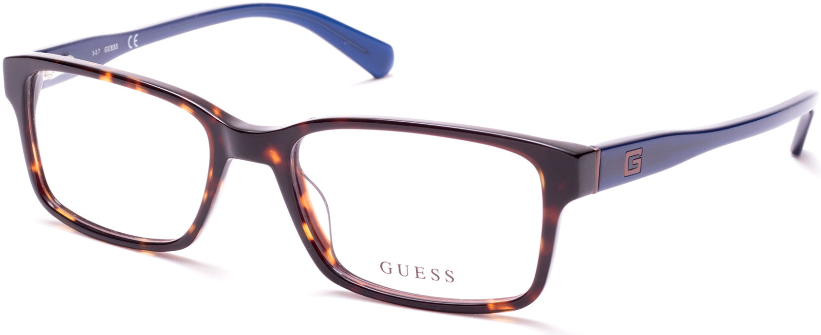 Guess GU1906 Geometric Eyeglasses 052-052 - Dark Havana