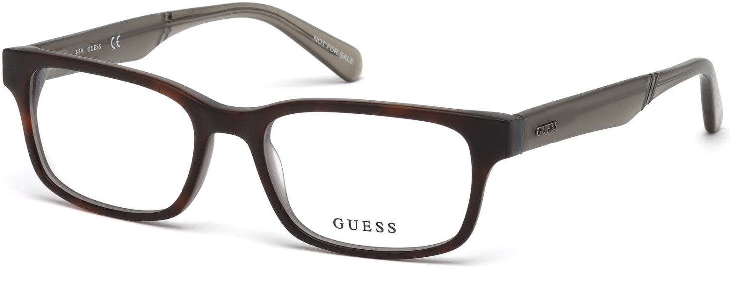 Guess GU1934 Geometric Eyeglasses 052-052 - Dark Havana