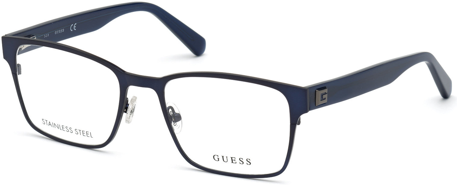 Guess GU1994 Rectangular Eyeglasses 091-091 - Matte Blue