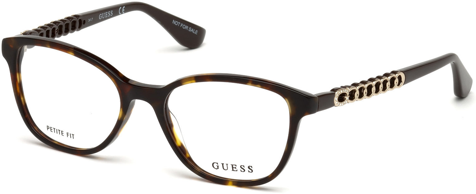 Guess GU2661-S Square Eyeglasses 052-052 - Dark Havana