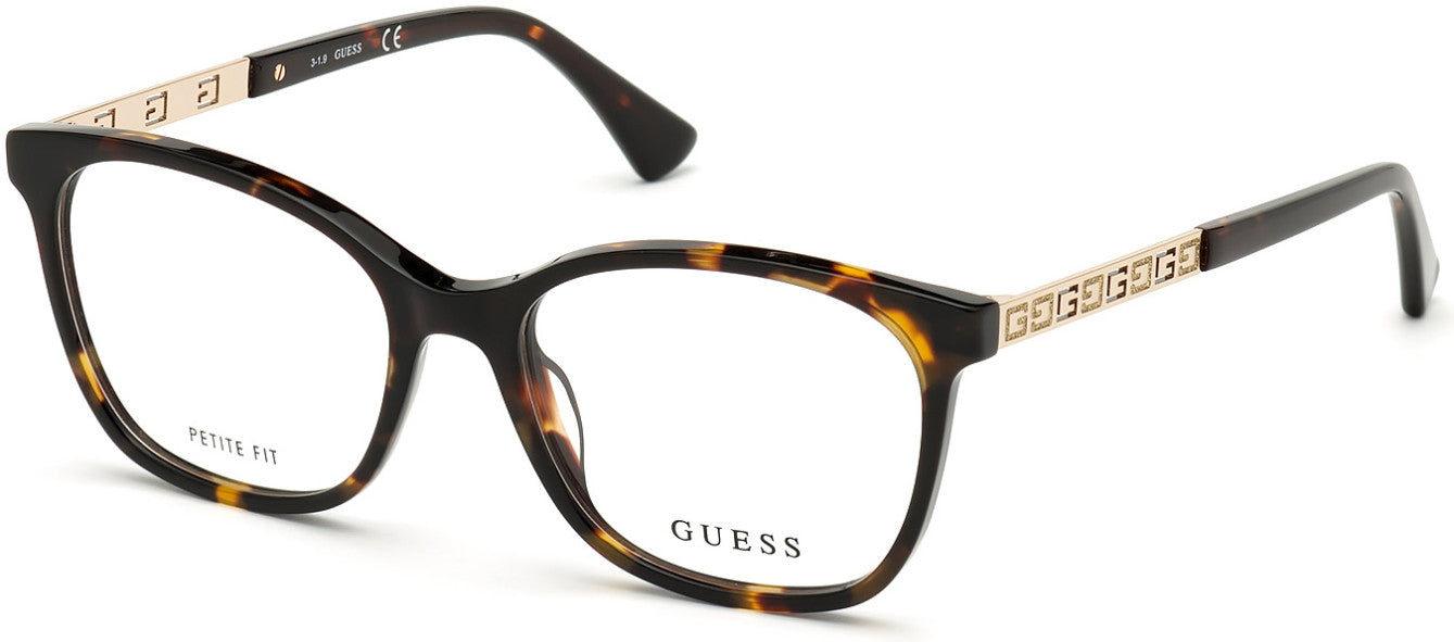 Guess GU2743 Square Eyeglasses 052-052 - Dark Havana