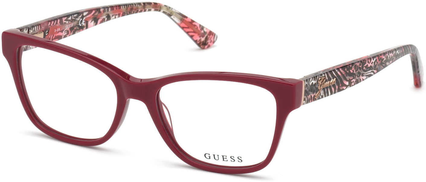 Guess GU2781-F Square Eyeglasses 072-072 - Shiny Pink