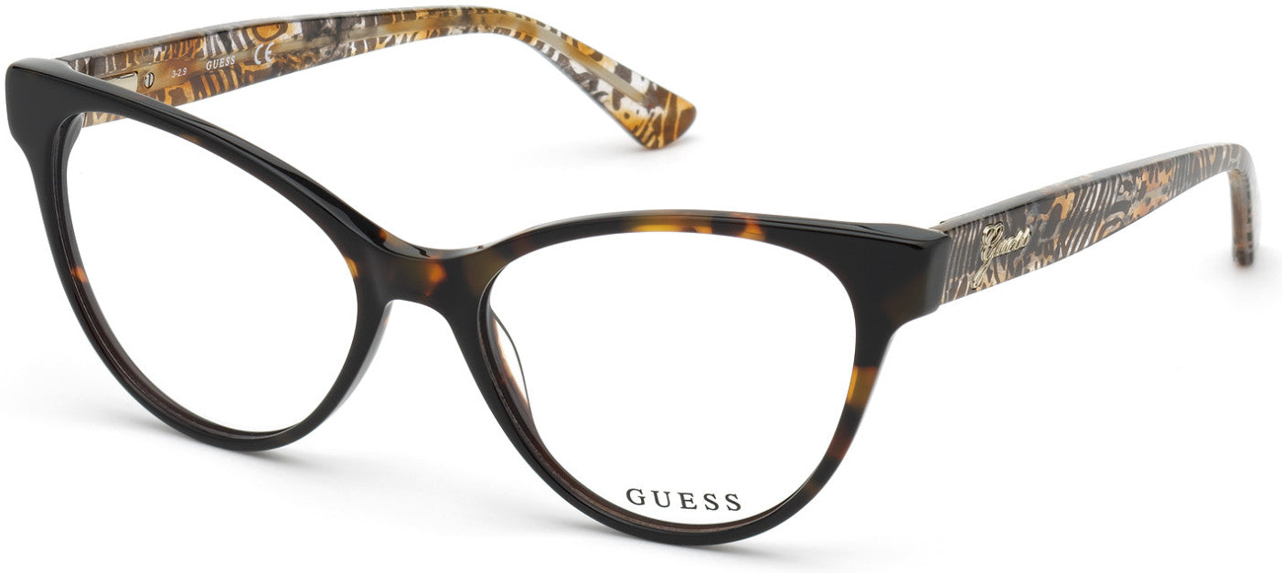 Guess GU2782 Cat Eyeglasses 052-052 - Dark Havana