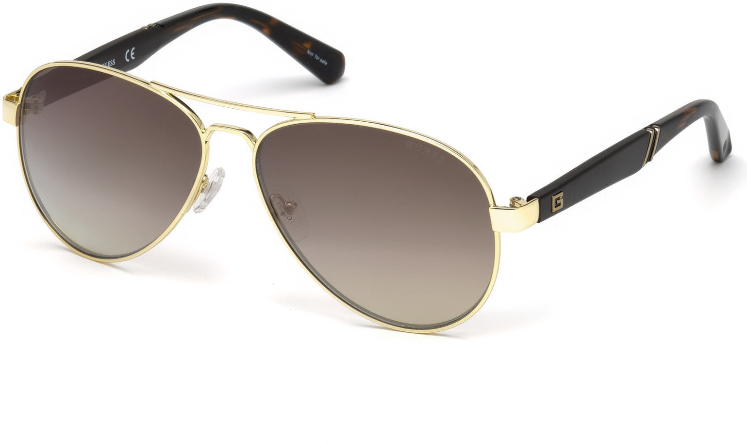 Guess GU6930 Pilot Sunglasses 32G-32G - Gold / Brown Mirror