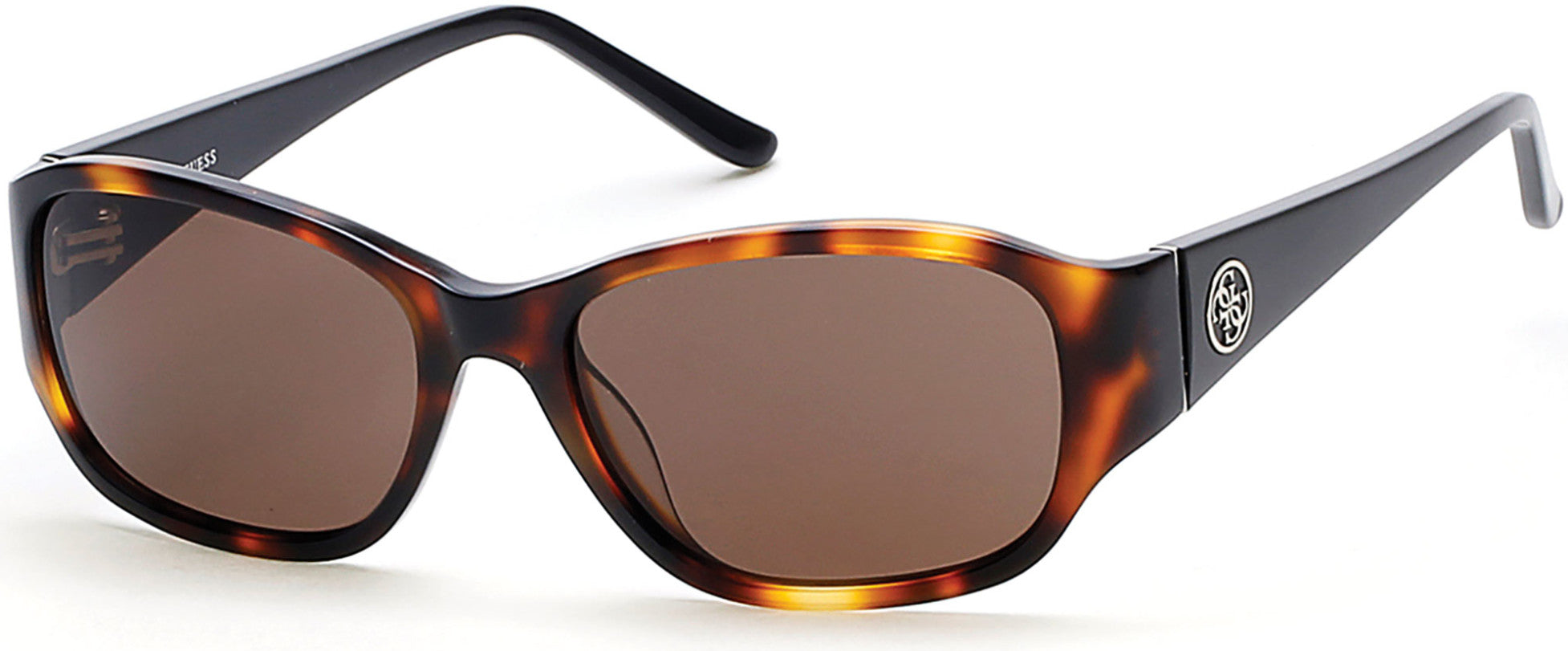 Guess GU7436 Sunglasses 52E-52E - Dark Havana / Brown