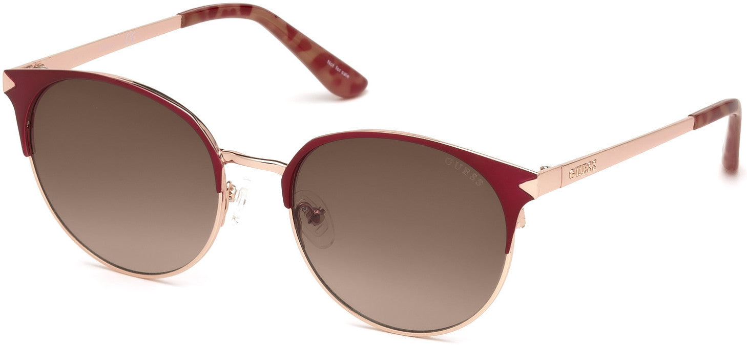 Guess GU7516 Cat Sunglasses 70F-70F - Matte Bordeaux / Gradient Brown