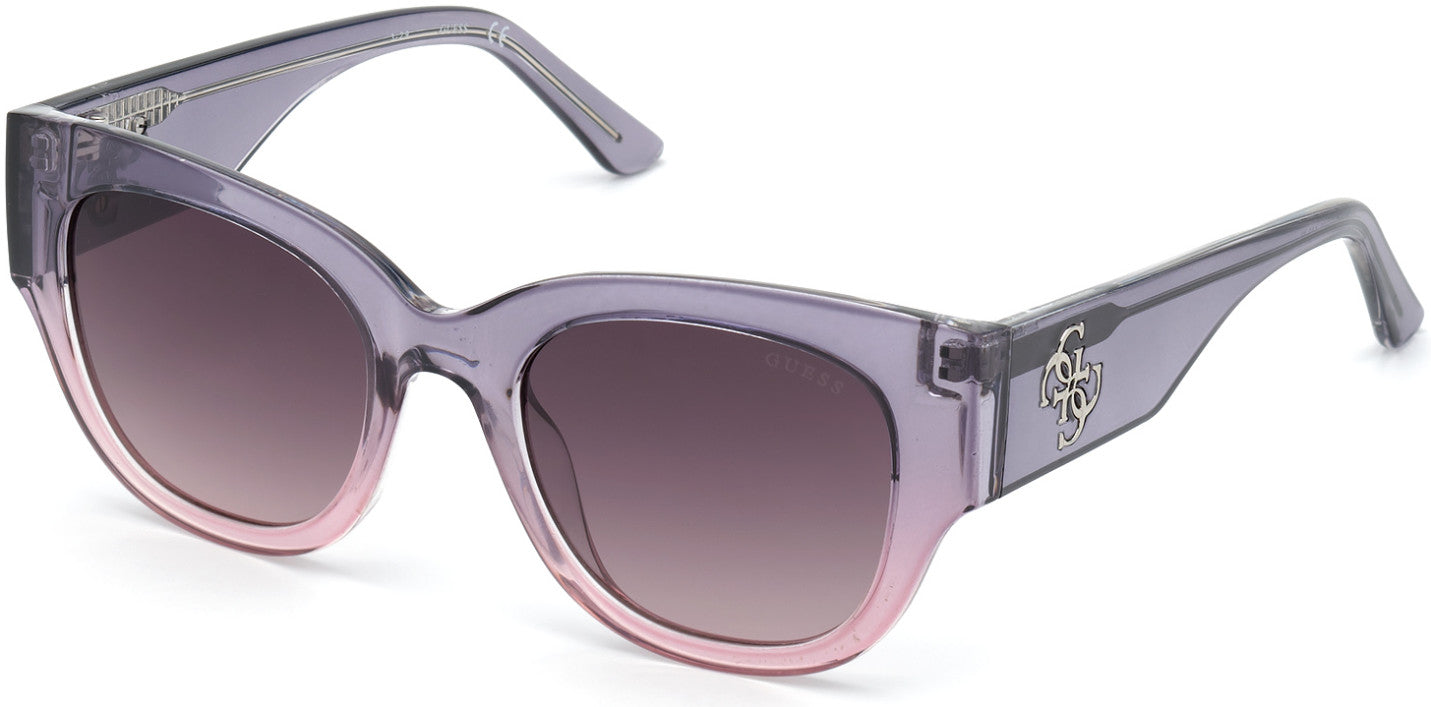 Guess GU7680 Butterfly Sunglasses 20B-20B - Grey / Gradient Smoke