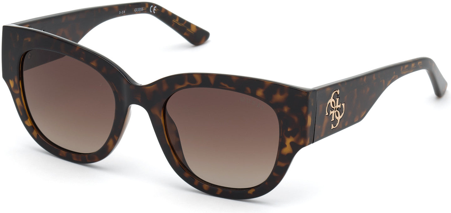 Guess GU7680 Butterfly Sunglasses 52F-52F - Dark Havana / Gradient Brown