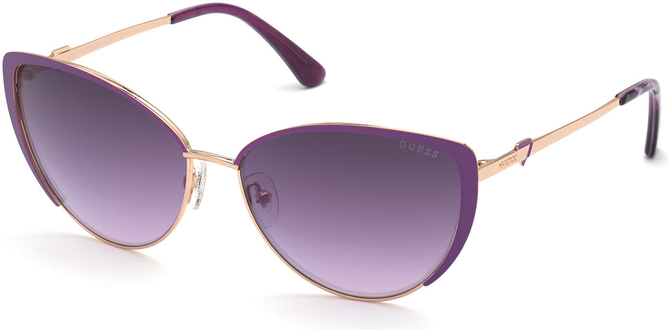 Guess GU7744 Cat Sunglasses 81Z-81Z - Shiny Violet / Gradient Or Mirror Violet