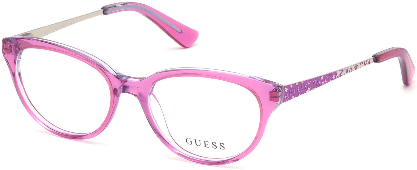 Guess GU9185 Cat Eyeglasses 081-081 - Shiny Violet