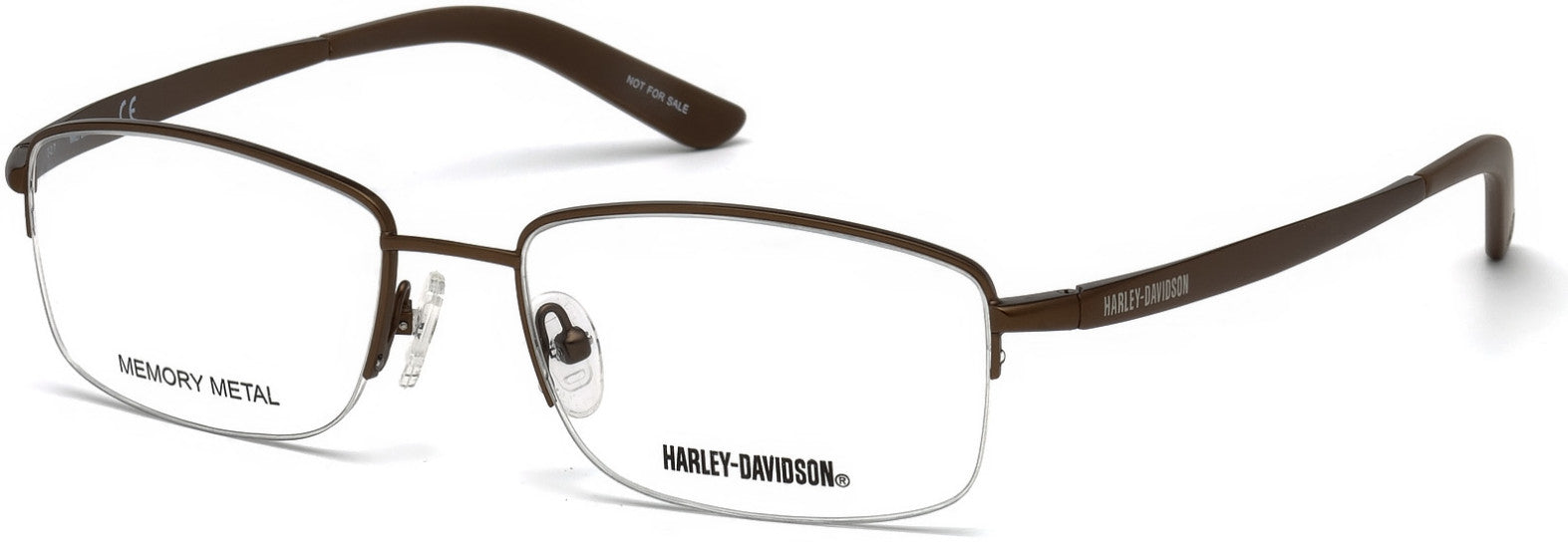 Harley-Davidson HD0771 Geometric Eyeglasses 049-049 - Matte Dark Brown