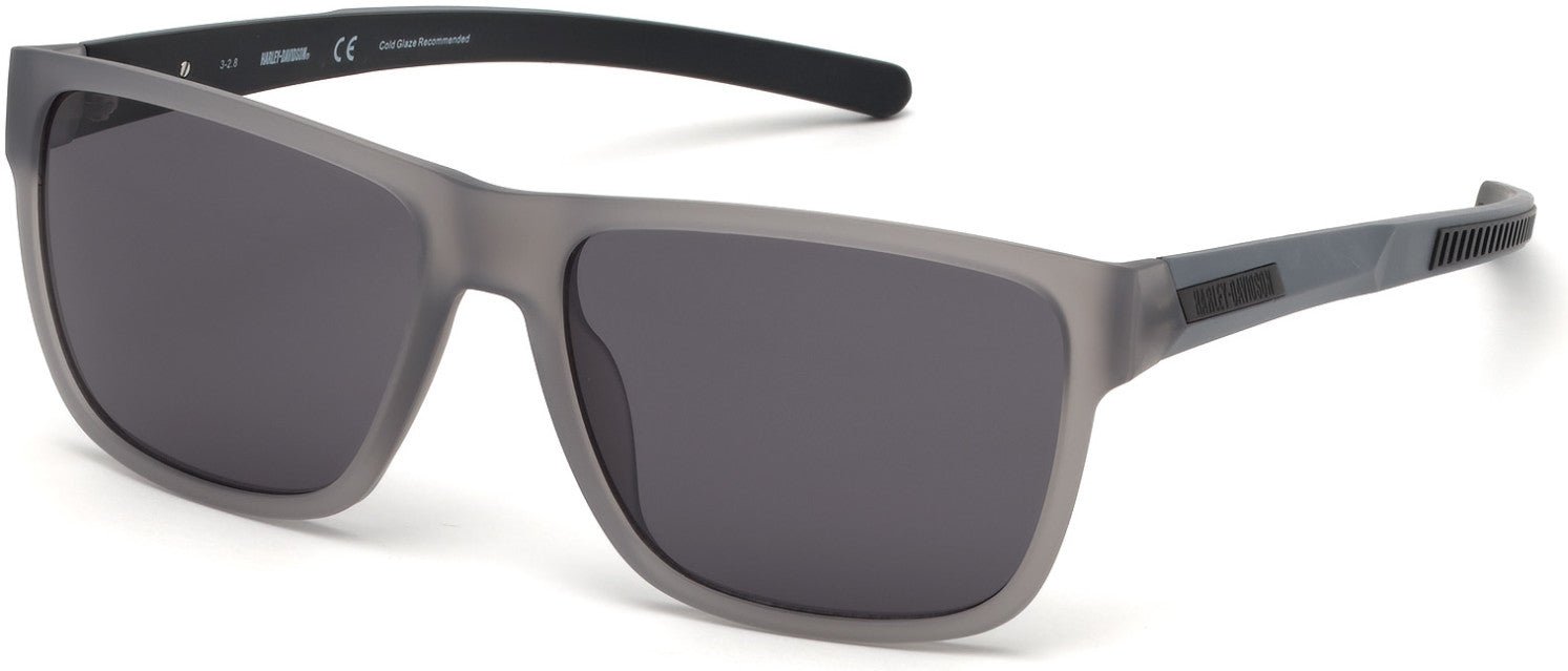 Harley-Davidson HD0936X Geometric Sunglasses 20A-20A - Grey / Smoke