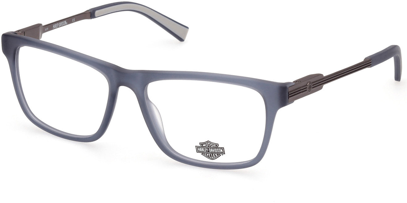 Harley-Davidson HD9008 Rectangular Eyeglasses 091-091 - Matte Blue