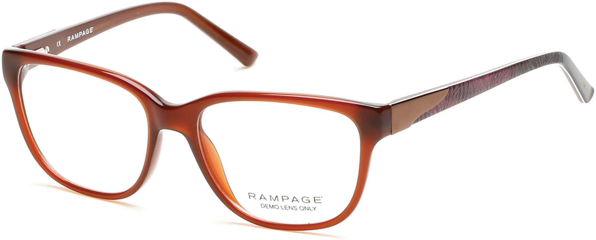 Rampage RA0195 Eyeglasses 048-048 - Shiny Dark Brown