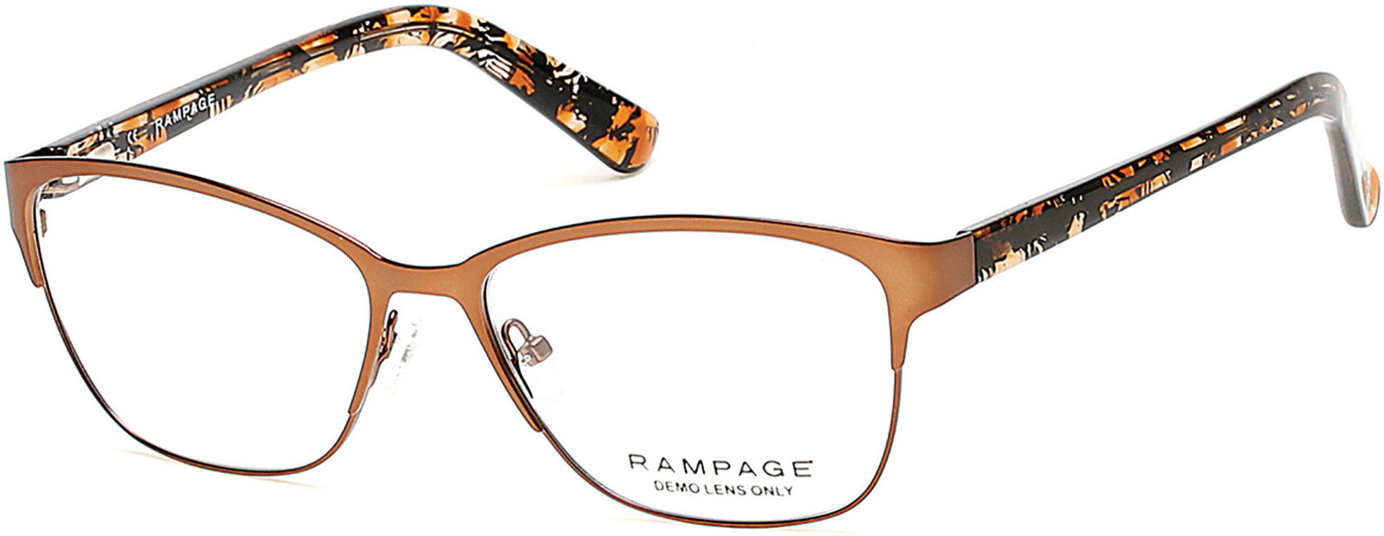 Rampage Geometric RA0199 Eyeglasses 050-050 - Dark Brown/other