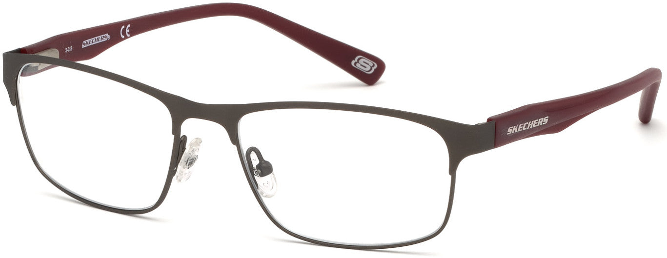 Skechers SE3230 Rectangular Eyeglasses 009-009 - Matte Gunmetal