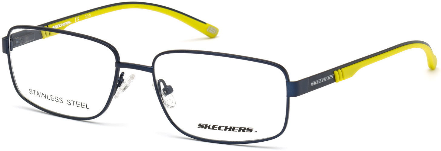 Skechers SE3271 Rectangular Eyeglasses 090-090 - Shiny Blue