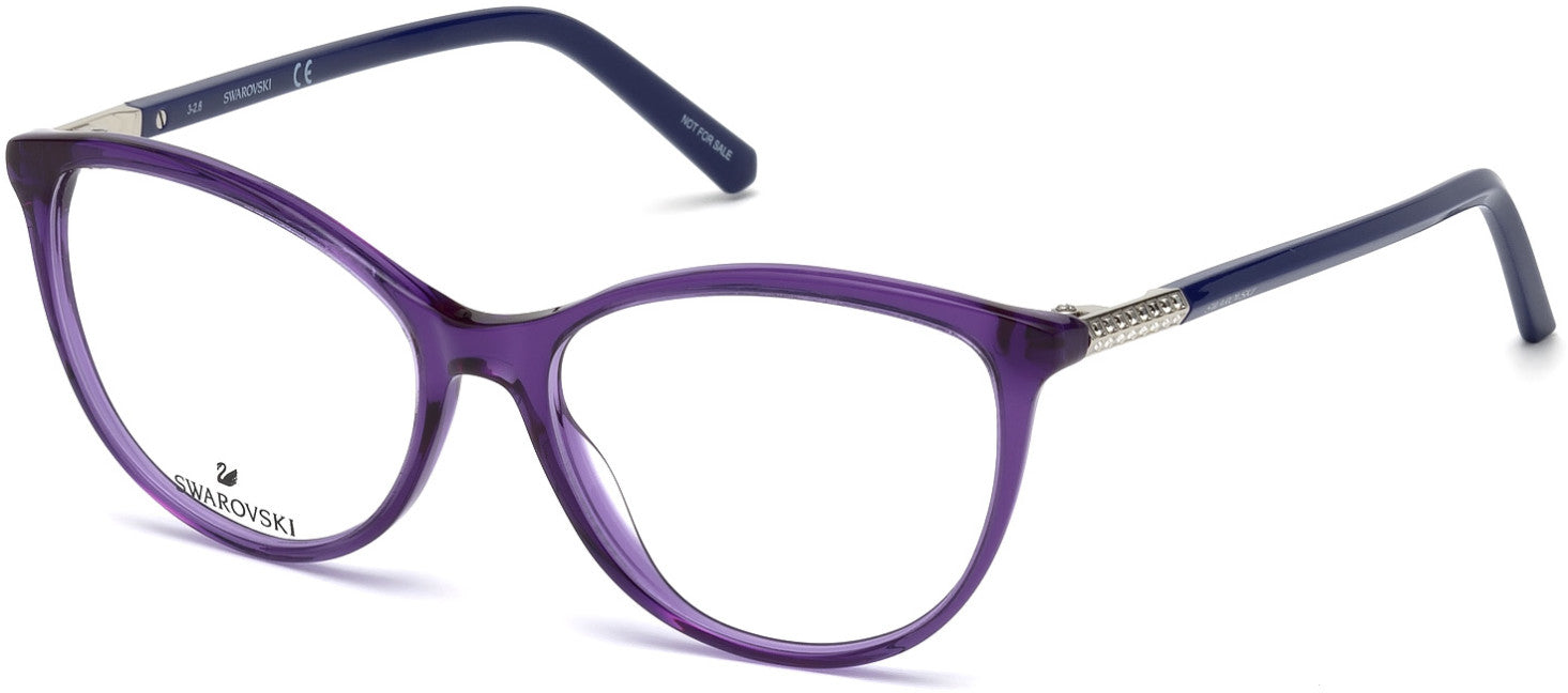 Swarovski SK5240 Cat Eyeglasses 081-081 - Shiny Violet